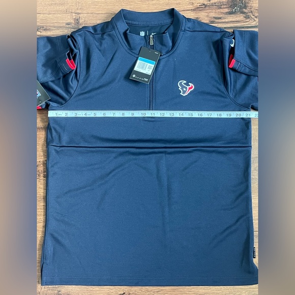 Nike Dri Fit Houston Texans On Field 1/4 Zip Pullover ‘Blue’ (size mens M) - Picture 2 of 10